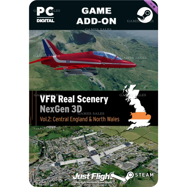 ✅💙FSX STEAM: VFR REAL SCENERY NEXGEN 3D - VOL. 2💙
