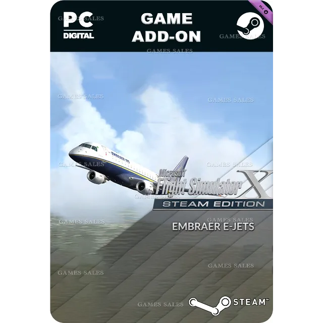 ✅💙FSX: STEAM EDITION - EMBRAER E-JETS 175 &amp; 195 ADD-ON