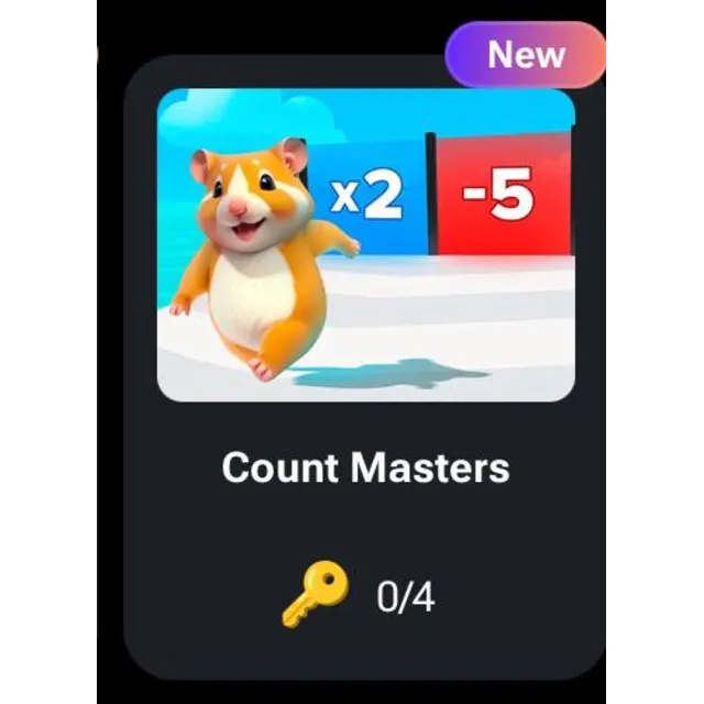 🐹🔑 Count Masters | КОДЫ НА КЛЮЧИ ДЛЯ HAMSTER KOMBAT