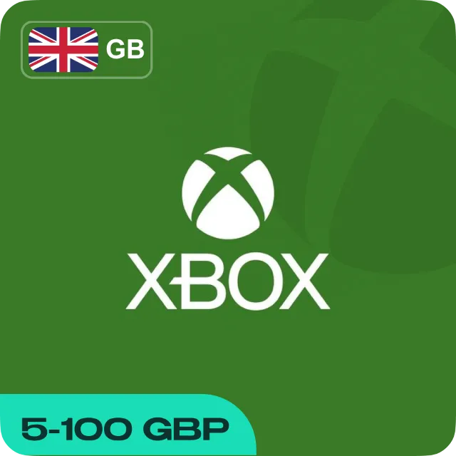 XBOX GIFT CARD (5 - 100 GBP ВЕЛИКОБРИТАНИЯ)