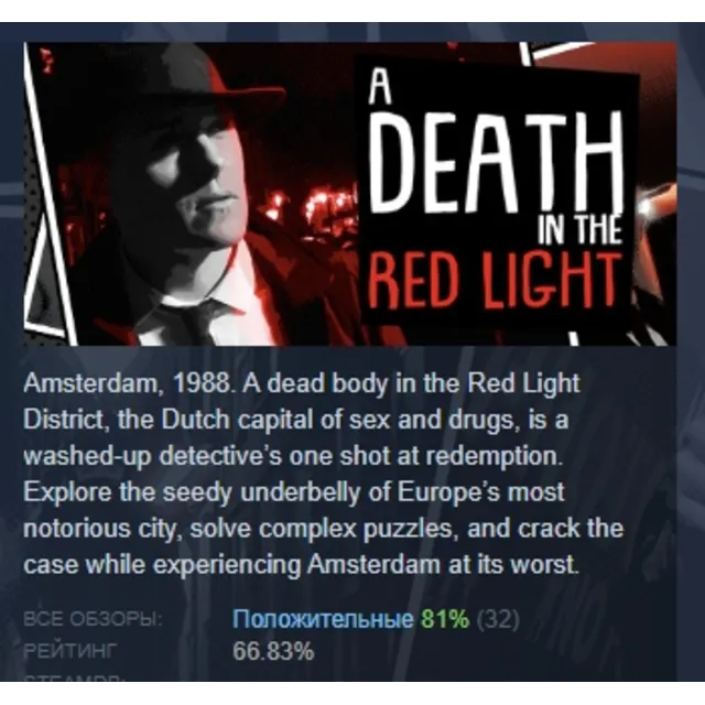A Death in the Red Light АВТОДОСТАВКА STEAM GLOBAL МГНОВЕННО ЛИЦЕНЗИЯ