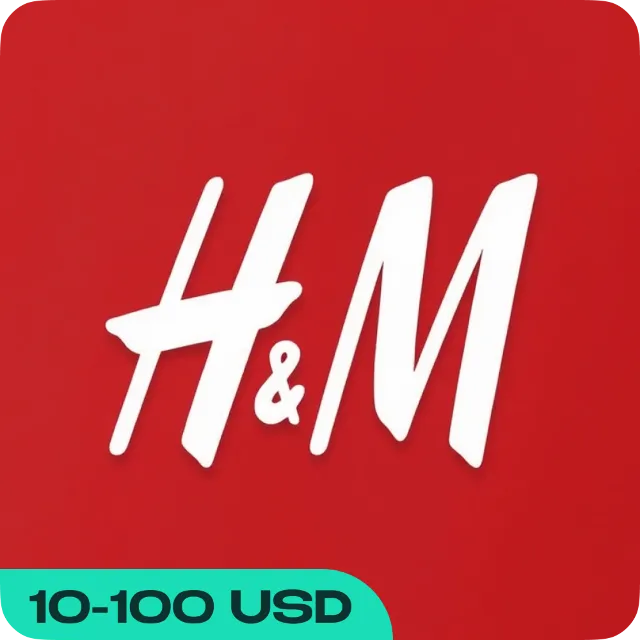 H&amp;M GIFT CARD 10-50$ США