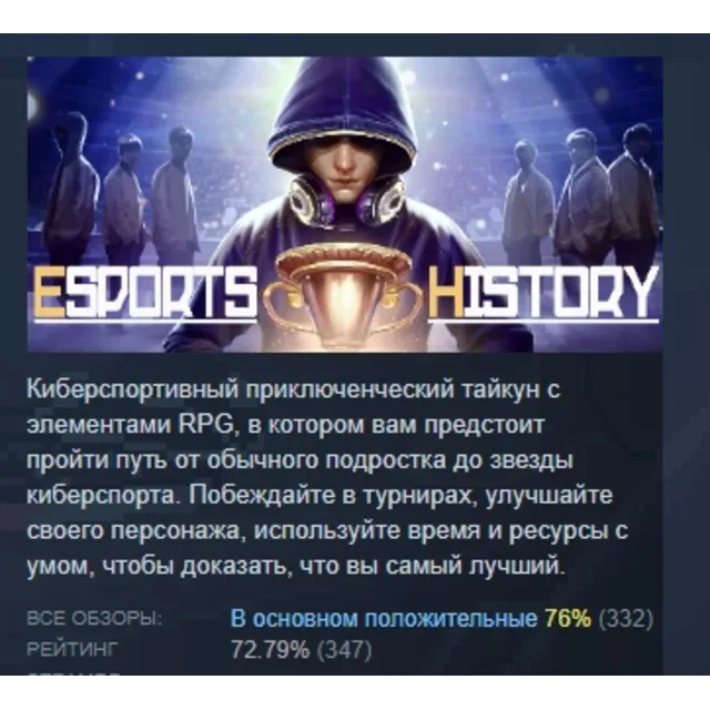 Esports History АВТОДОСТАВКА STEAM GLOBAL МГНОВЕННО ЛИЦЕНЗИЯ