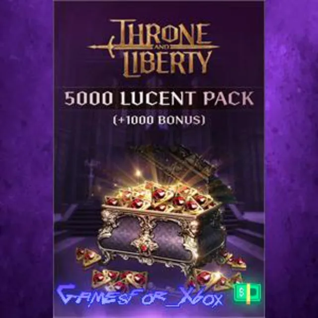 ☀️THRONE AND LIBERTY - 5,000 Lucent Pack +1,000 XBOX DLC