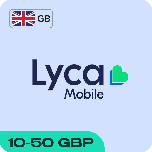 ESIM ВАУЧЕР LYCA MOBILE (ВЕЛИКОБРИТАНИЯ)