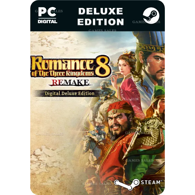 ✅💙ROMANCE OF THE THREE KINGDOMS 8 REMAKE DELUXE💙STEAM