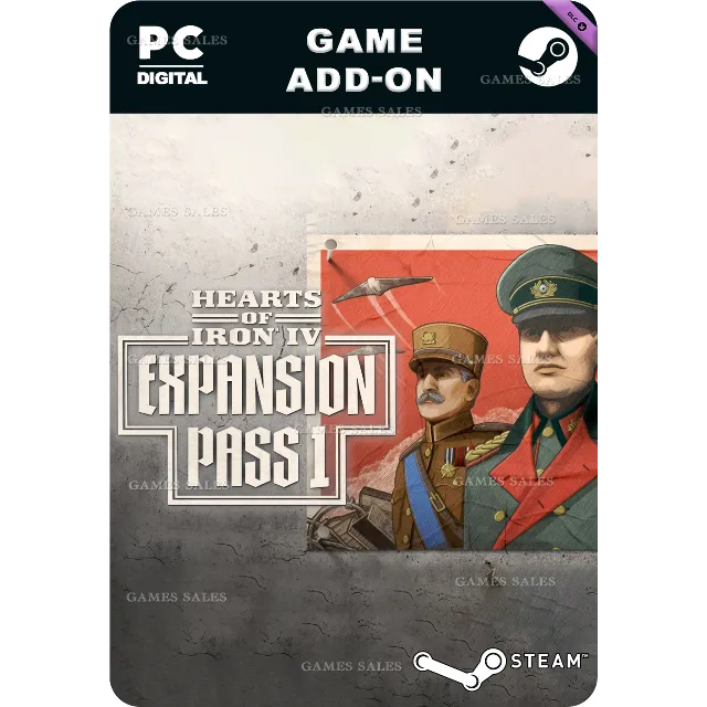 ✅💙HEARTS OF IRON IV: EXPANSION PASS 1💙STEAM GIFT🤖