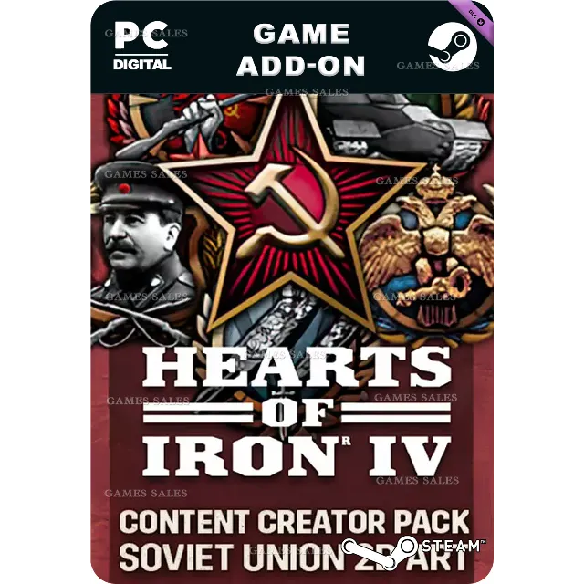 ✅💙HEARTS OF IRON IV: SOVIET UNION 2D ART💙STEAM GIFT