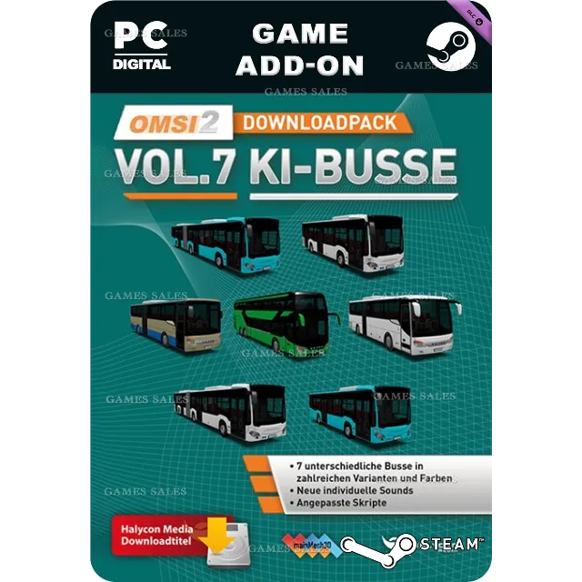 ✅💙OMSI 2 ADD-ON DOWNLOADPACK VOL. 7 – KI-BUSSE💙STEAM