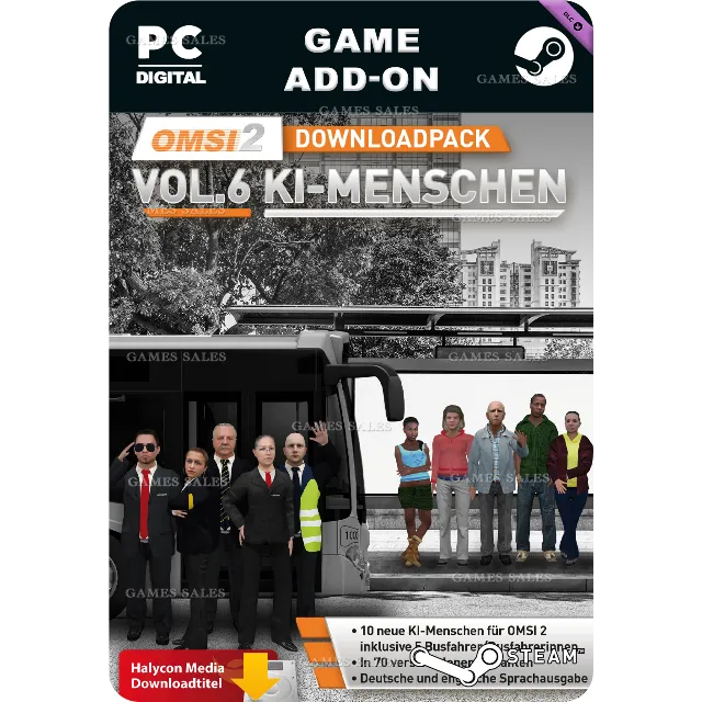 ✅💙OMSI 2 ADD-ON DOWNLOADPACK VOL. 6 - KI-MENSCHEN💙