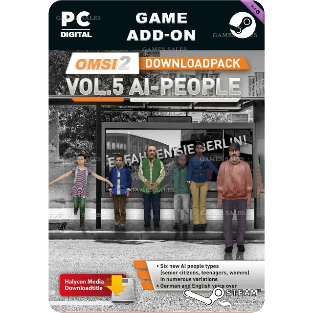✅💙OMSI 2 ADD-ON DOWNLOADPACK VOL. 5 – KI-MENSCHEN💙