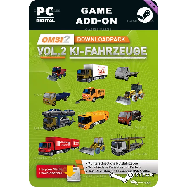 ✅💙OMSI 2 ADD-ON DOWNLOADPACK VOL. 2 - KI-FAHRZEUGE💙