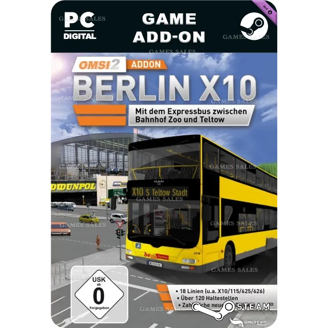 ✅💙OMSI 2 ADD-ON BERLIN X10💙STEAM GIFT🤖АВТОДОСТАВКА🤖
