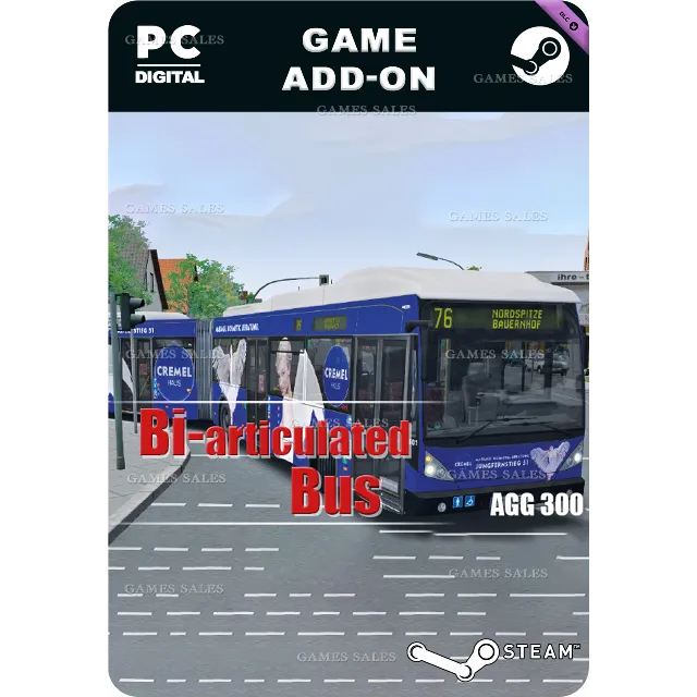 ✅💙OMSI 2 ADD-ON DOPPELGELENKBUS AGG 300💙STEAM GIFT🤖