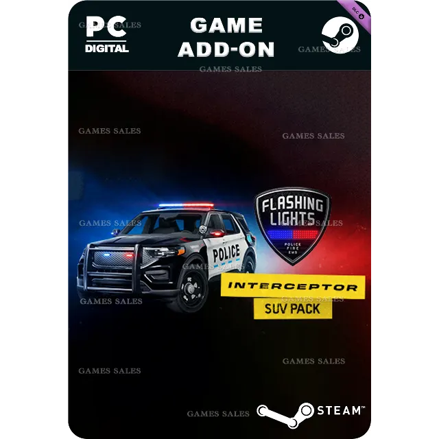 ✅💙FLASHING LIGHTS: INTERCEPTOR SUV PACK💙STEAM GIFT