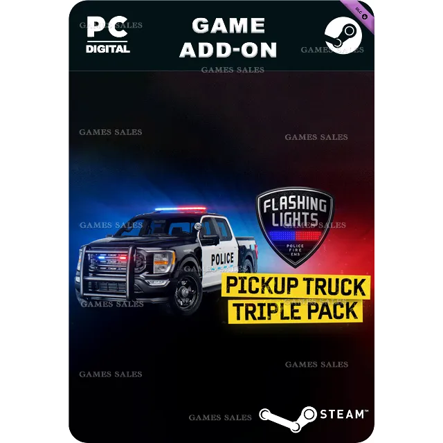 ✅💙FLASHING LIGHTS: PICKUP TRUCK TRIPLE PACK💙STEAM