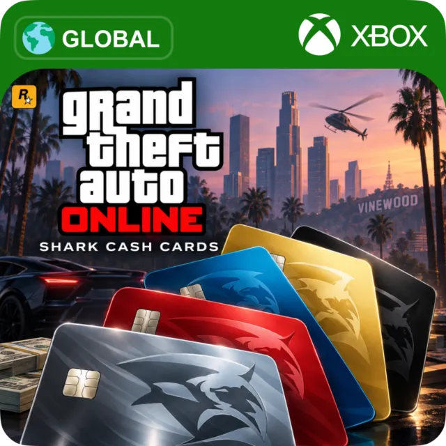 GRAND THEFT AUTO ONLINE SHARK CASH CARDS (XBOX)
