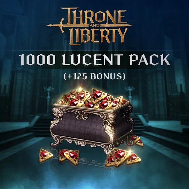 THRONE AND LIBERTY - 1,000 Lucent Pack (+125 Bonus)