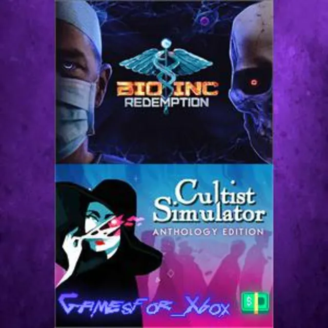 ☀️Masters of Fate Bundle Bio Inc. Redemption &amp; Cultist Simulator: Anthology XBOX