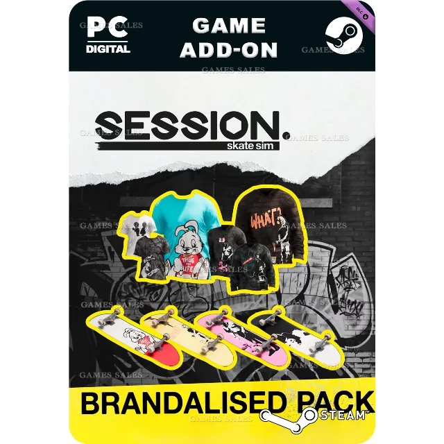 ✅💙SESSION: SKATE SIM BRANDALISED® PACK💙STEAM GIFT🤖