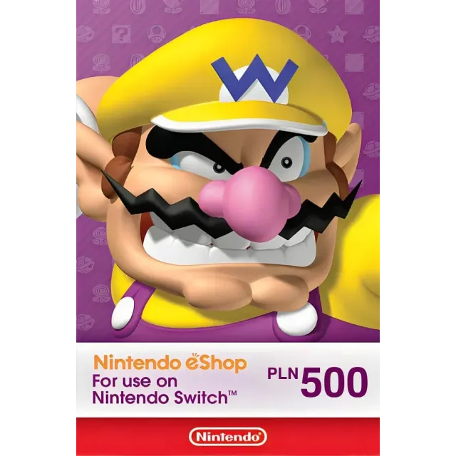 🎁 КАРТА ОПЛАТЫ NINTENDO ESHOP — 500 PLN [PL] | ПОЛЬША
