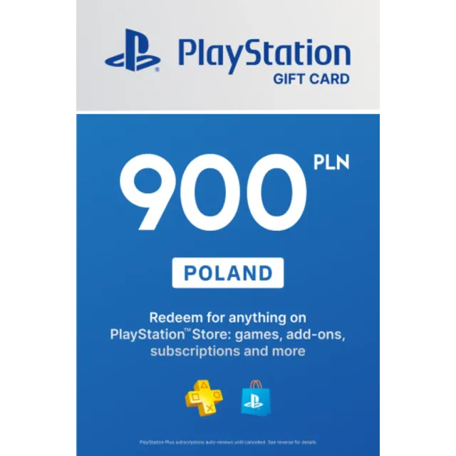 🎁 PSN Польша карта пополнения на 900 zl (PLN) 🔥