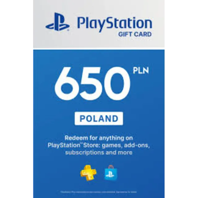 🎁 PSN Польша карта пополнения на 650 zl (PLN) 🔥