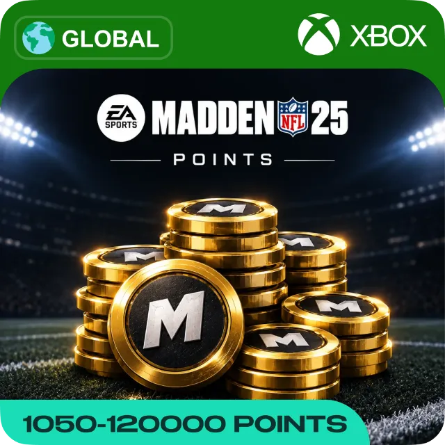 XBOX MADDEN NFL 25 POINTS 1050-12000 GLOBAL ВАЛЮТА