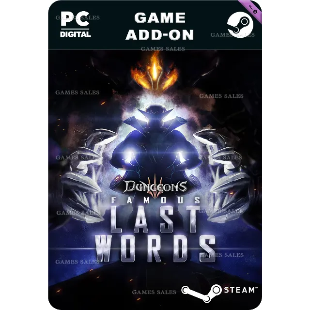 ✅💙DUNGEONS 3 - FAMOUS LAST WORDS💙STEAM GIFT🤖АВТО