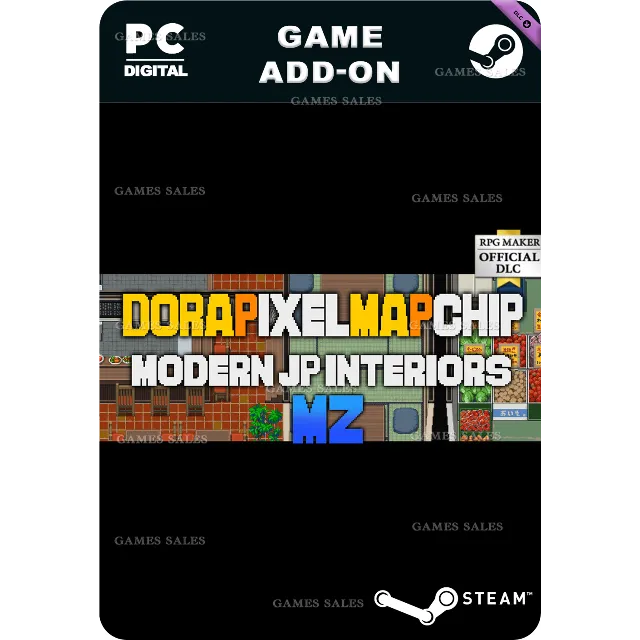 ✅💙RPG MAKER MZ - DORAPIXELMAPCHIPS - MODERN JP INTERIO