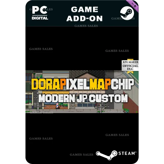 ✅💙RPG MAKER MZ - DORAPIXELMAPCHIPS - MODERN JP CUSTOM