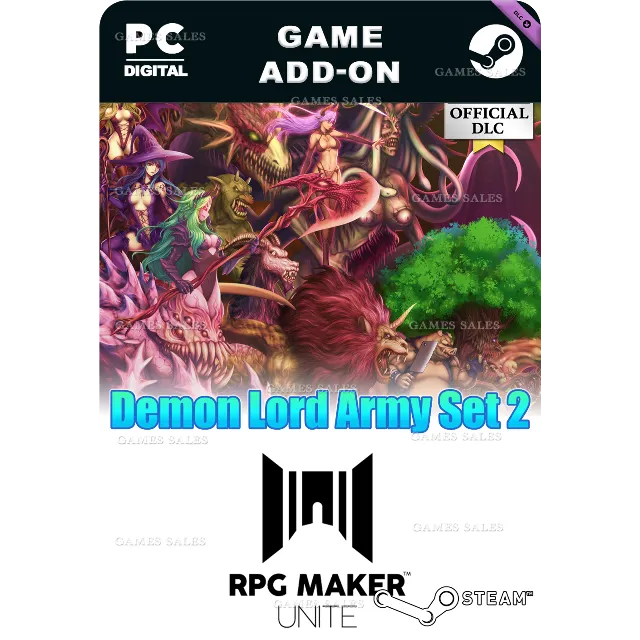 ✅💙RPG MAKER MZ - DEMON LORD ARMY SET 2💙STEAM GIFT🤖