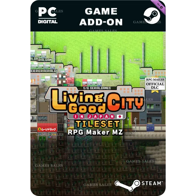 ✅💙RPG MAKER MZ - SERIALGAMES LIVING GOOD CITY TILESET