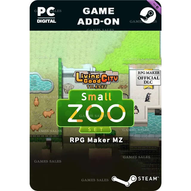 ✅💙RPG MAKER MZ - LIVINGGOODCITY TILESET - SMALL ZOO