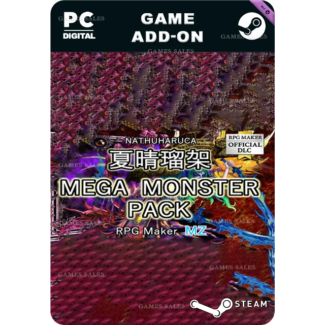 ✅💙RPG MAKER MZ - NATHUHARUCA MEGA MONSTER PACK💙STEAM