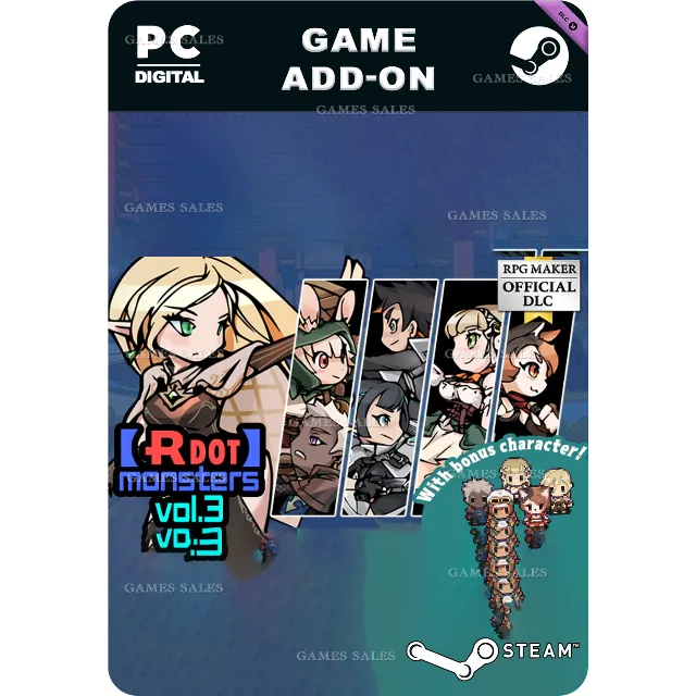 ✅💙RPG MAKER MZ - 【RDOT】MONSTERS VOL.3💙STEAM GIFT🤖