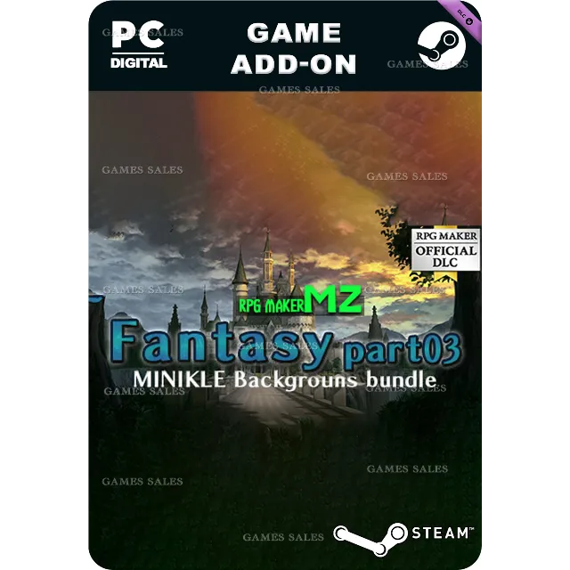 ✅💙RPG MAKER MZ - MINIKLE BACKGROUNDS BUNDLE PART03💙