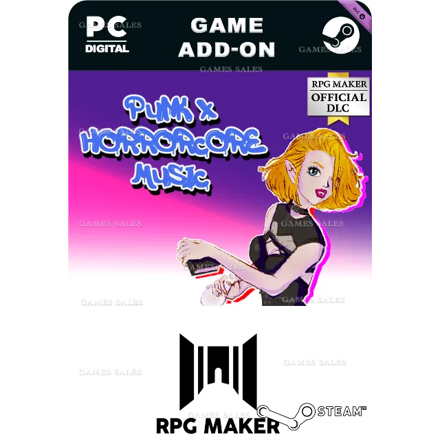 ✅💙RPG MAKER MZ - PUNK X HORRORCORE MUSIC💙STEAM GIFT🤖