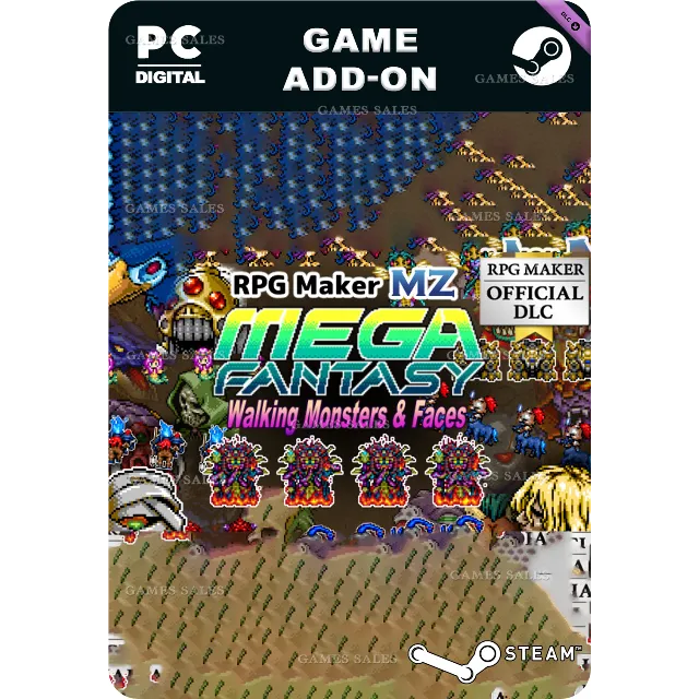 ✅💙RPG MAKER MZ - MEGA FANTASY WALKING MONSTERS AND FAC