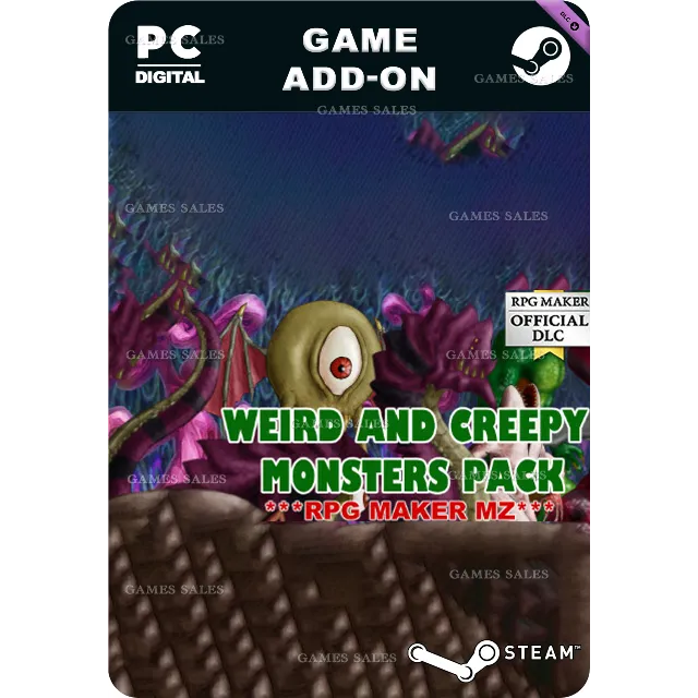 ✅💙RPG MAKER MZ - WEIRD AND CREEPY MONSTERS PACK💙STEAM