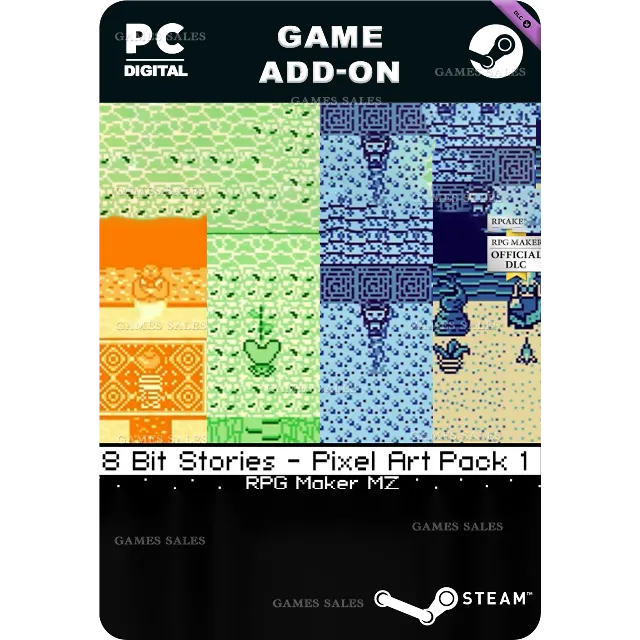 ✅💙RPG MAKER MZ - 8 BIT STORIES - PIXEL ART PACK 1💙