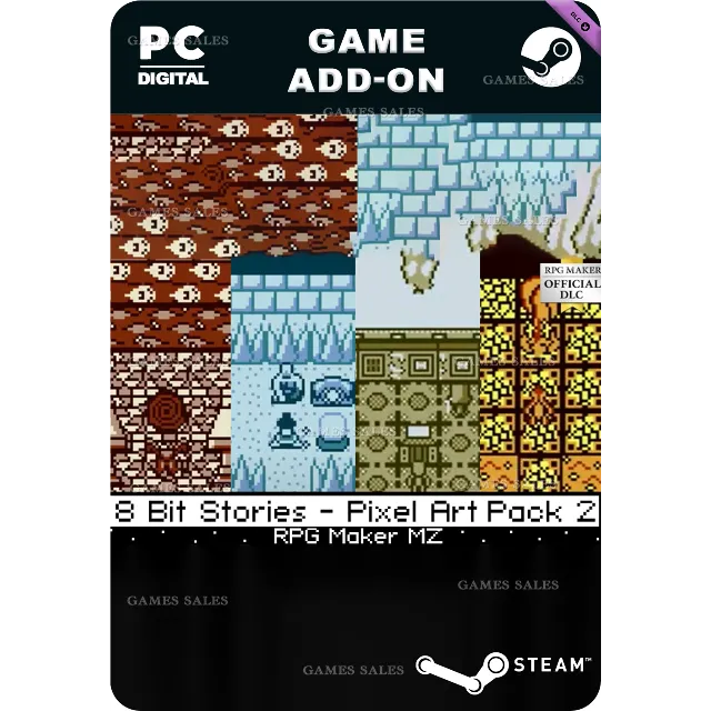 ✅💙RPG MAKER MZ - 8 BIT STORIES - PIXEL ART PACK 2💙