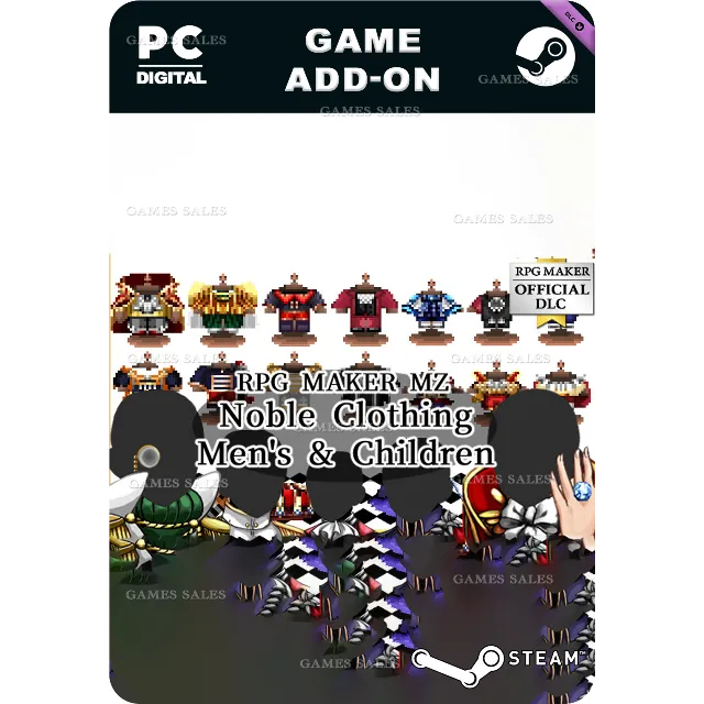 ✅💙RPG MAKER MZ - NOBLE CLOTHING MEN'S AND CHILDREN💙