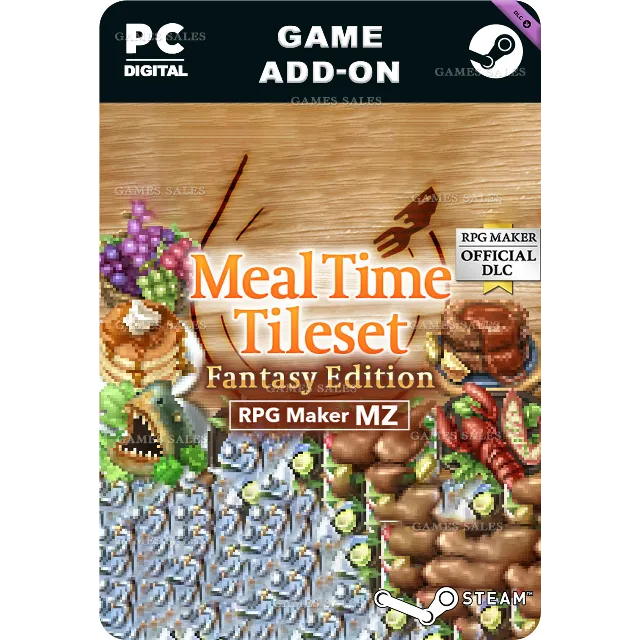 ✅💙RPG MAKER MZ - MEAL TIME TILESET - FANTASY EDITION💙