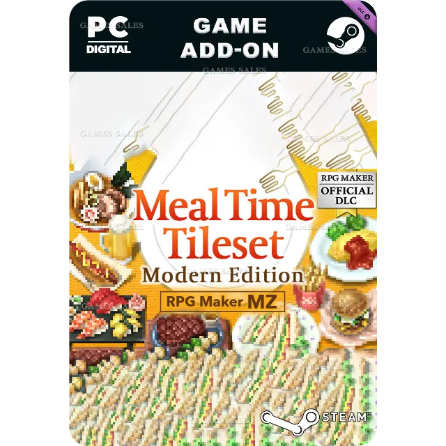 ✅💙RPG MAKER MZ - MEAL TIME TILESET - MODERN EDITION💙