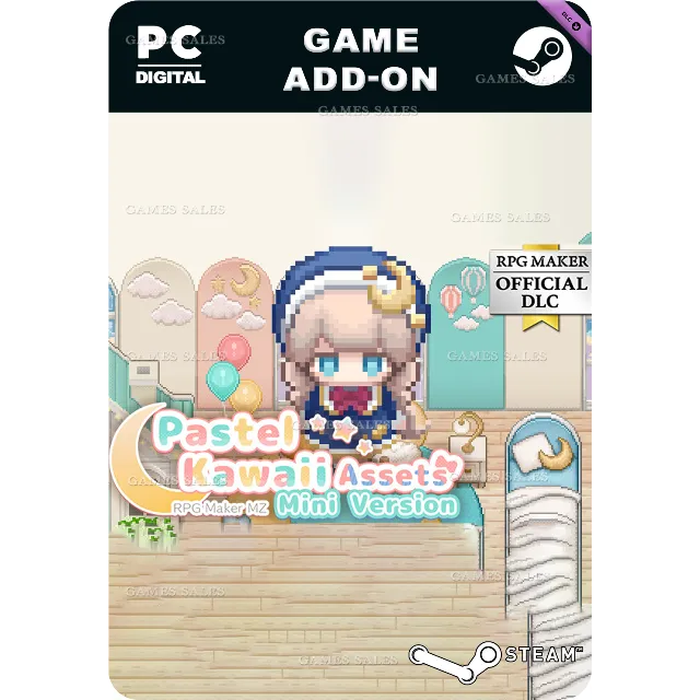 ✅💙RPG MAKER MZ - PASTEL KAWAII ASSETS - MINI VERSION💙