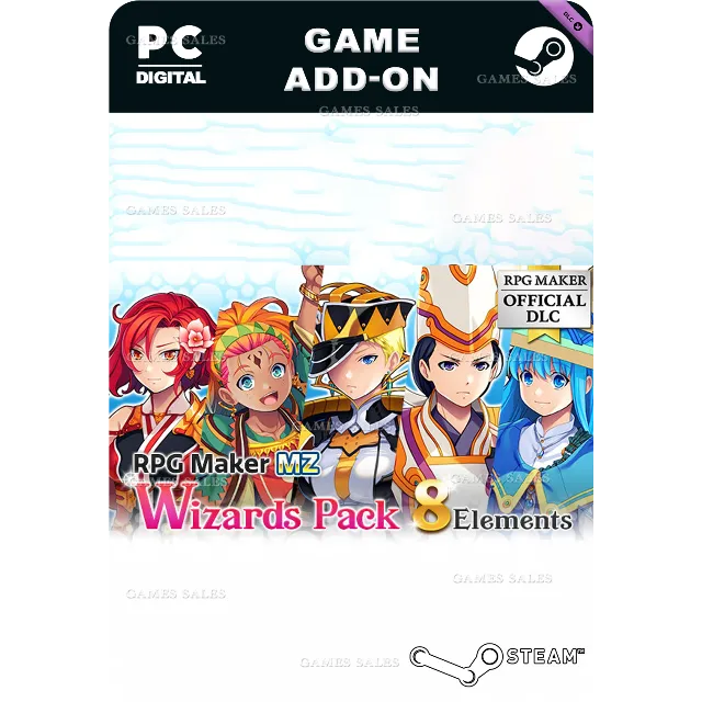 ✅💙RPG MAKER MZ - WIZARDS PACK (8 ELEMENTS)💙STEAM GIFT