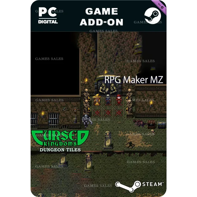 ✅💙RPG MAKER MZ - CURSED KINGDOMS DUNGEON TILES💙STEAM