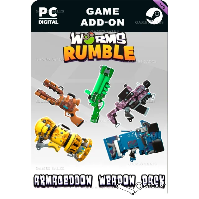 ✅💙WORMS RUMBLE - ARMAGEDDON WEAPON SKIN PACK💙STEAM