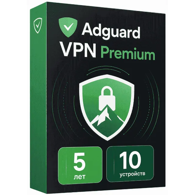 Adguard VPN Premium 5 ЛЕТ - 10 УСТРОЙСТВ